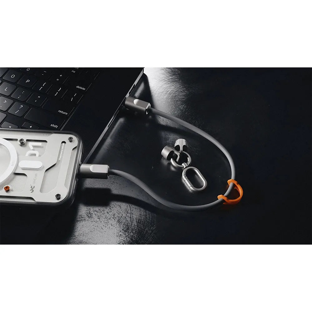 UniCraft สายชาร์จ 2 in 1 USB-C Phone Lanyard ชาร์จไว PD 240W PD C-to-C (ยาว32cm)