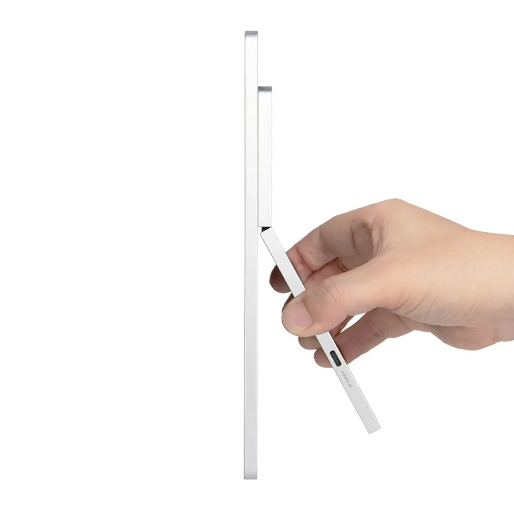 SOTSU FlipAction Go 14″ จอมอนิเตอร์สำหรับพกพา มีบานพับ หมุนได้ สว่าง 400 nits - สี Silver