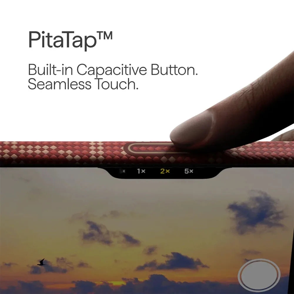 Pitaka Ultra-Slim Case เคสเส้นใยอะรามิดระดับพรีเมียม สำหรับ 17 Pro /17 Pro Max - สี Red/Gold