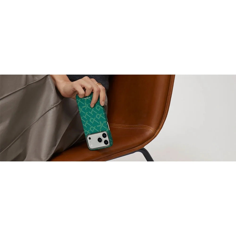 Pitaka Ultra-Slim Case เคสเส้นใยอะรามิดระดับพรีเมียม สำหรับ 17 Pro /17 Pro Max - สี Green/Gold