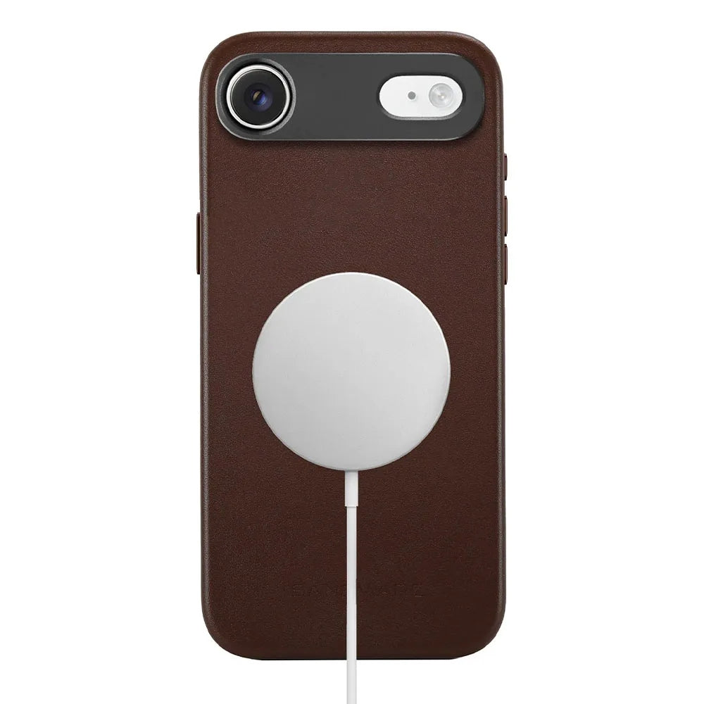 Sandmarc Pro Leather Case เคสกันกระแทกสำหรับ iPhone 17 Air / 17 Pro สี Brown