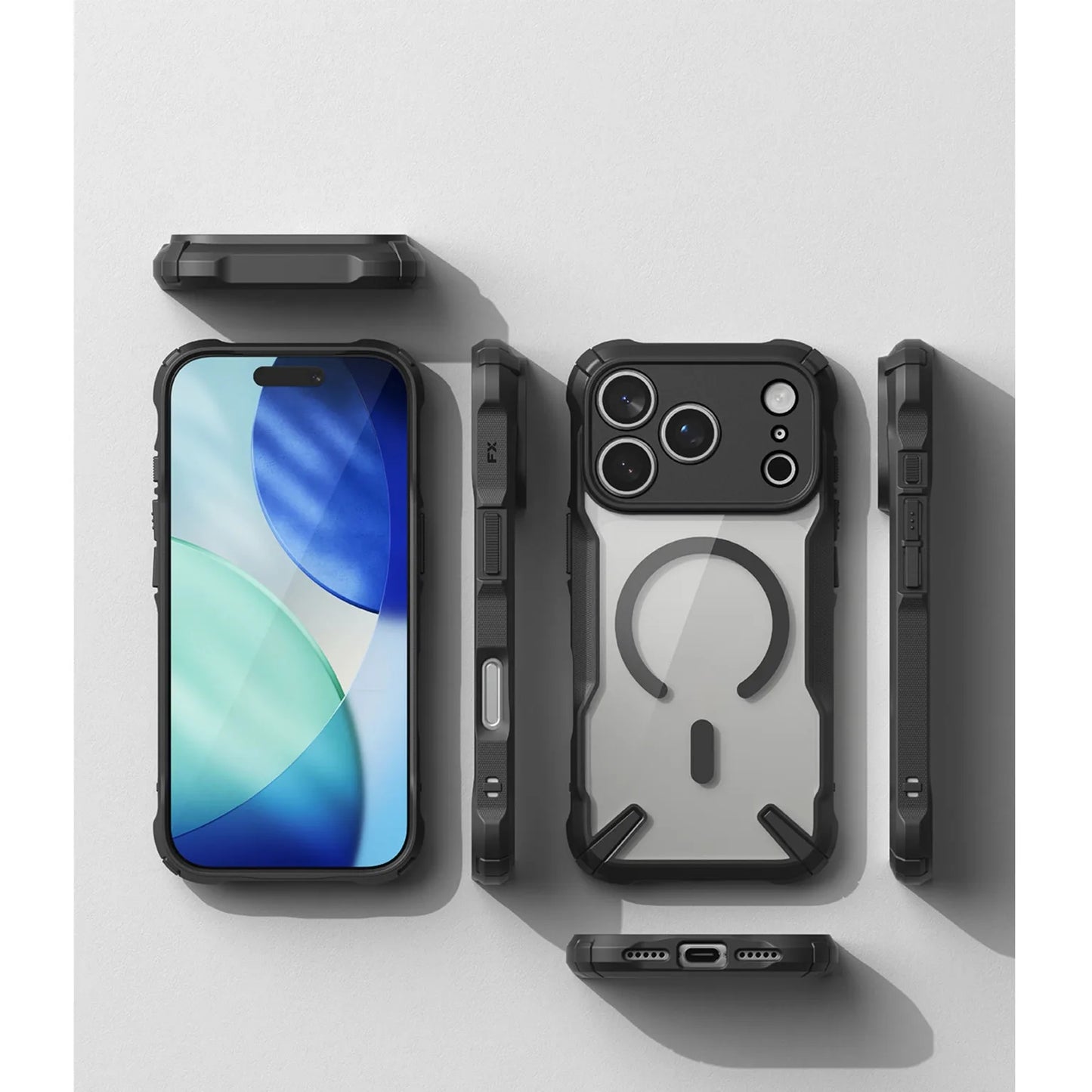 Ringke Fusion X (Magnetic)  เคสกันกระแทกสำหรับ iPhone 17 / 17 Pro / 17 Pro Max ฝาหลังใส Crystal Clear