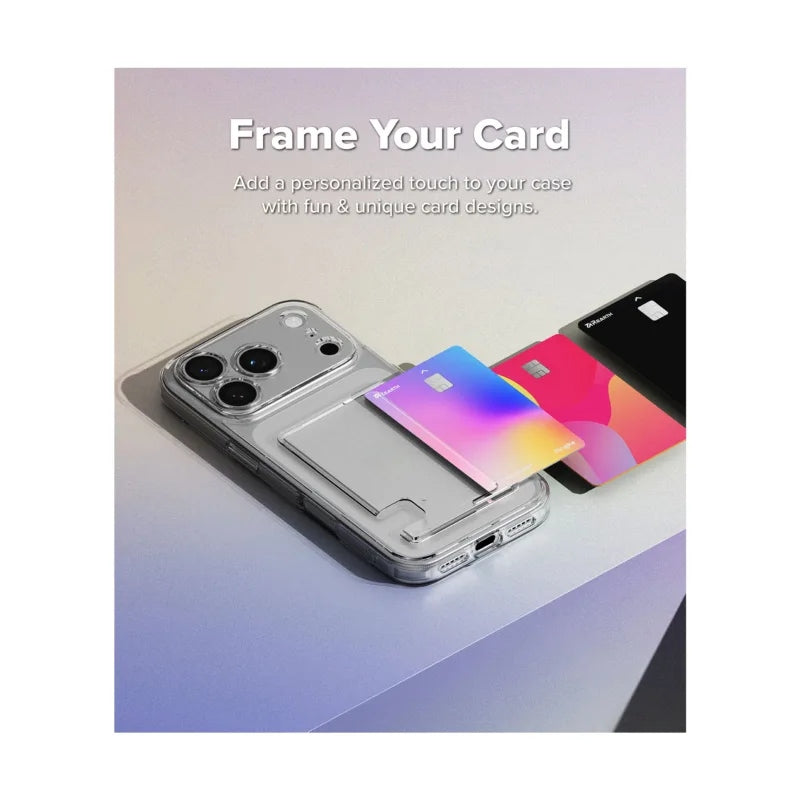 Ringke Fusion Card  เคสกันกระแทกสำหรับ iPhone 17 Pro / 17 Pro Max ด้านหลังมีช่องสำหรับใส่บัตร