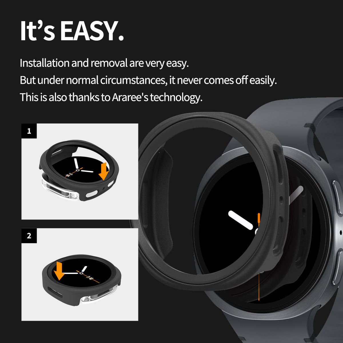 Araree AMY เคสกันกระแทก สำหรับ Galaxy Watch 8