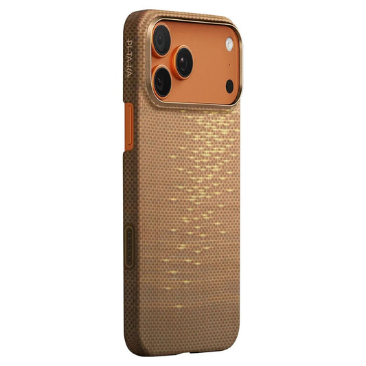 Pitaka Glints of Gold เคสกันกระแทกสำหรับ iPhone 17 / 17 Air / 17 Pro / 17 Pro Max เส้นใยอะรามิดเกรดพรีเมียม