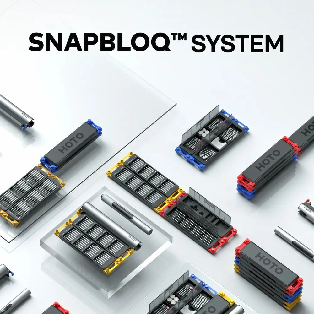 HOTO SNAPBLOQ™ R-A04 Electric Mini Rotary Tool Kit โรตารี่ไร้สายขนาดกะทัดรัด อุปกรณ์เสริม 38 ชิ้น