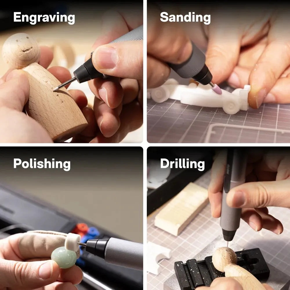 HOTO SNAPBLOQ™ R-A04 Electric Mini Rotary Tool Kit โรตารี่ไร้สายขนาดกะทัดรัด อุปกรณ์เสริม 38 ชิ้น