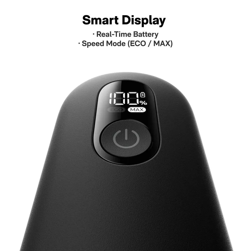 HOTO Grip Cordless Spin Scrubber แปรงขัดไฟฟ้าไร้สาย น้ำหนักเบา 6 หัวแปรงแม่เหล็ก กันน้ำ IPX7