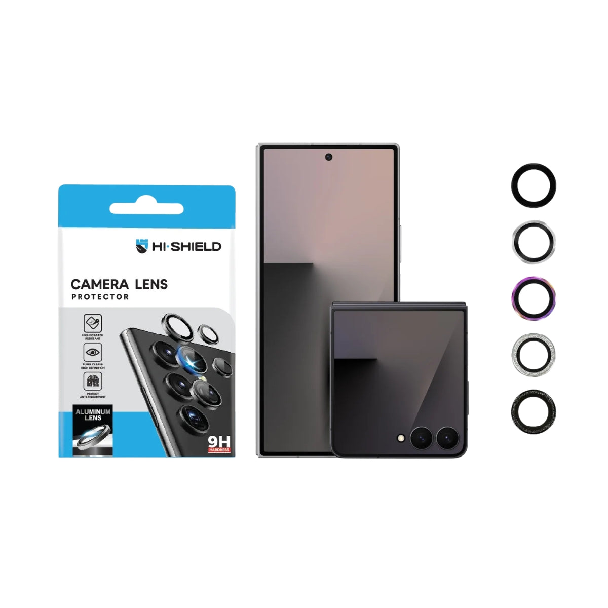 Hishield Aluminum Lens กระจกเลนส์กล้อง สำหรับ Galaxy Z Fold 8 Ultra