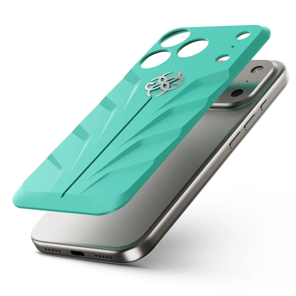 Golden Concept RSR17 Magnetic Shield แผ่นหลังเคสยาง FKM สำหรับ iPhone 17 Pro /17 Pro Max - สี Aero Mint
