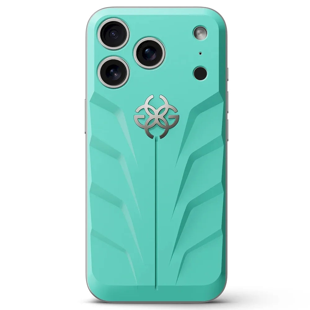 Golden Concept RSR17 Magnetic Shield แผ่นหลังเคสยาง FKM สำหรับ iPhone 17 Pro /17 Pro Max - สี Aero Mint