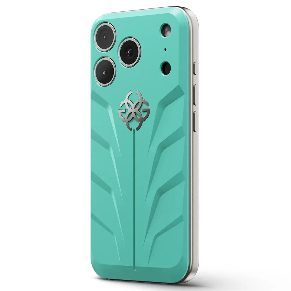 Golden Concept RSR17 Magnetic Shield แผ่นหลังเคสยาง FKM สำหรับ iPhone 17 Pro /17 Pro Max - สี Aero Mint