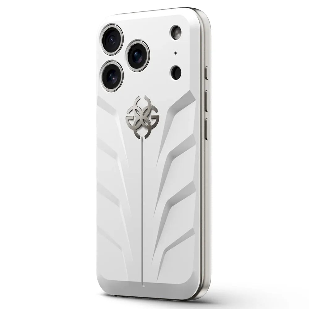 Golden Concept RSR17 Magnetic Shield แผ่นหลังเคสยาง FKM สำหรับ iPhone 17 Pro /17 Pro Max - สี Daytona White