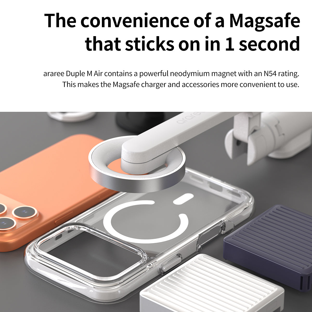 Araree Duple M Air เคสใสกันกระแทก สำหรับ iPhone 17/ 17 Air/ 17 Pro/ 17 Pro Max พร้อมกันกระแทก Air Cap