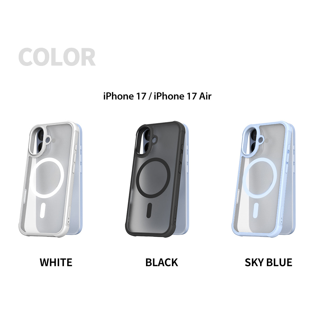 Araree Duple M Armor เคสกันกระแทก สำหรับ iPhone 17/ 17 Air/ 17 Pro/ 17 Pro Max มีแถบกันกระแทกที่มุมเคส