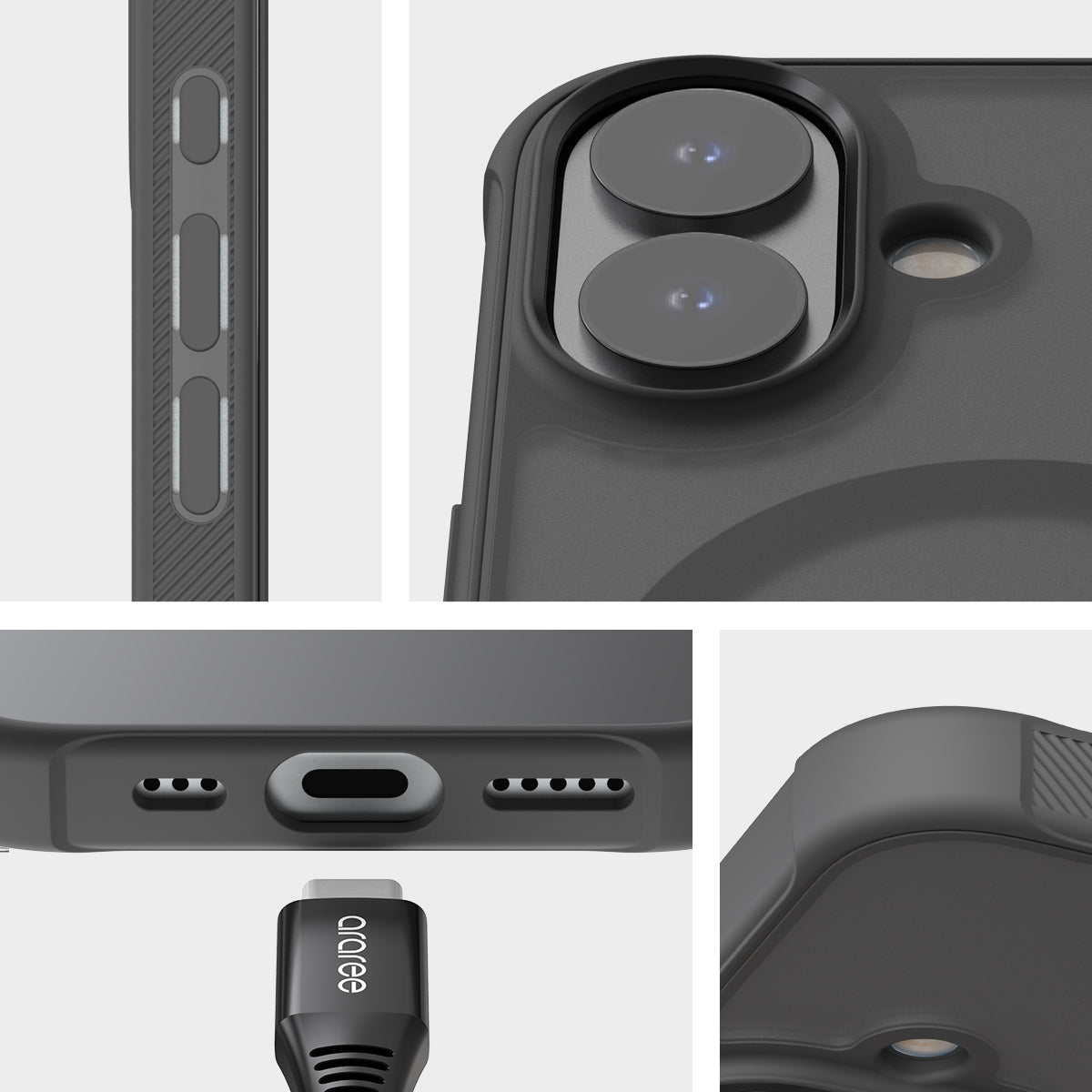 Araree Duple M Armor เคสกันกระแทก สำหรับ iPhone 17/ 17 Air/ 17 Pro/ 17 Pro Max มีแถบกันกระแทกที่มุมเคส