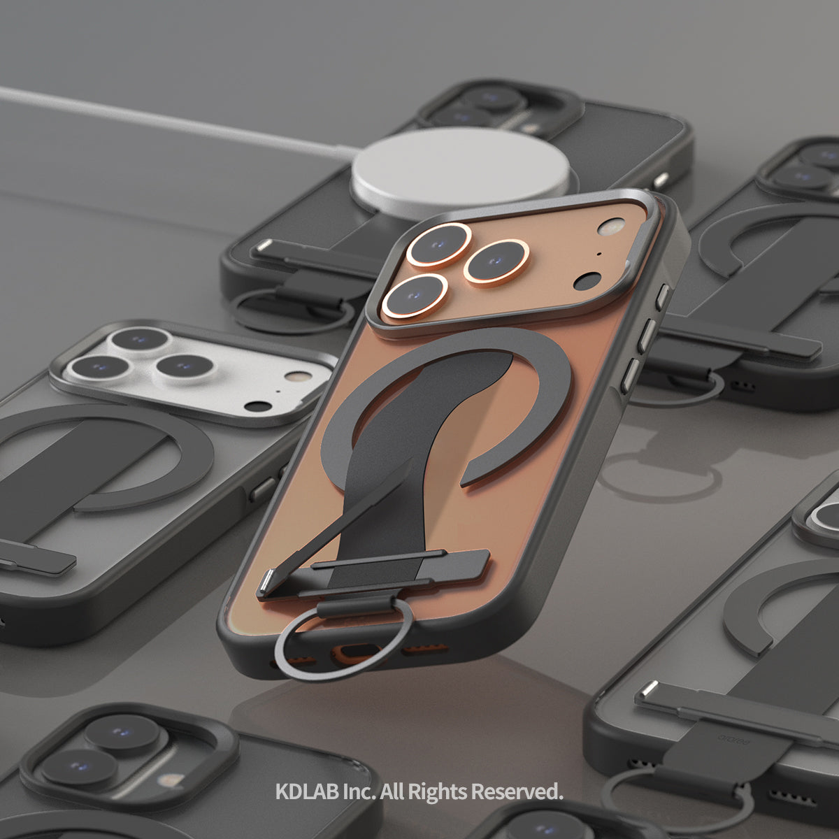 Araree Duple M Grip เคสกันกระแทกพร้อมขาตั้ง สำหรับ iPhone 17/ 17 Air/ 17 Pro/ 17 Pro Max พร้อมสายรัดซิลิโคน