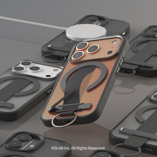 Araree Duple M Grip เคสกันกระแทกพร้อมขาตั้ง สำหรับ iPhone 17/ 17 Air/ 17 Pro/ 17 Pro Max พร้อมสายรัดซิลิโคน