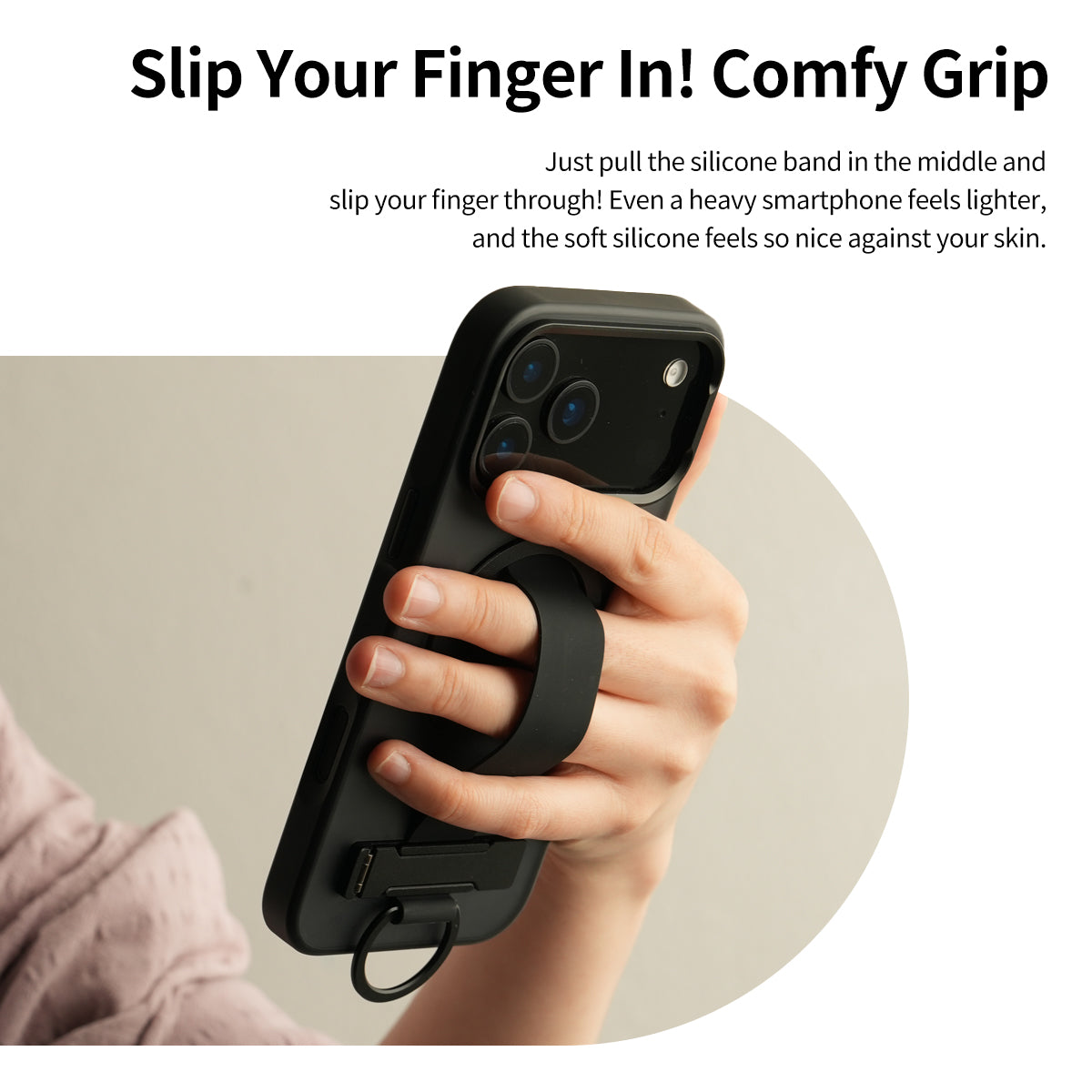 Araree Duple M Grip เคสกันกระแทกพร้อมขาตั้ง สำหรับ iPhone 17/ 17 Air/ 17 Pro/ 17 Pro Max พร้อมสายรัดซิลิโคน