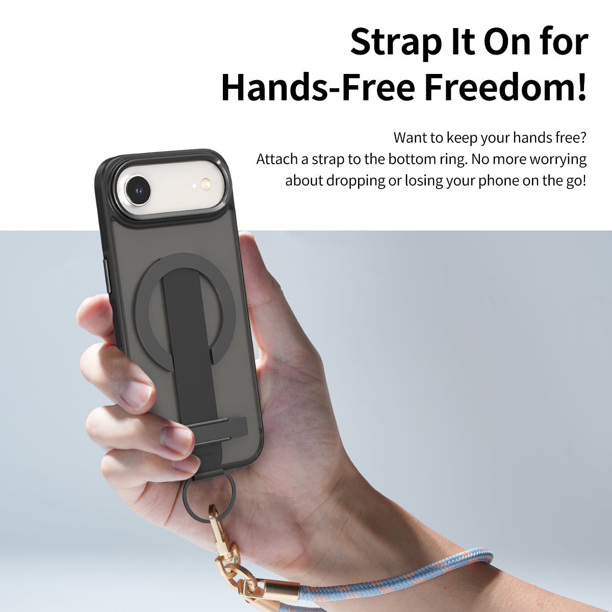 Araree Duple M Grip เคสกันกระแทกพร้อมขาตั้ง สำหรับ iPhone 17/ 17 Air/ 17 Pro/ 17 Pro Max พร้อมสายรัดซิลิโคน