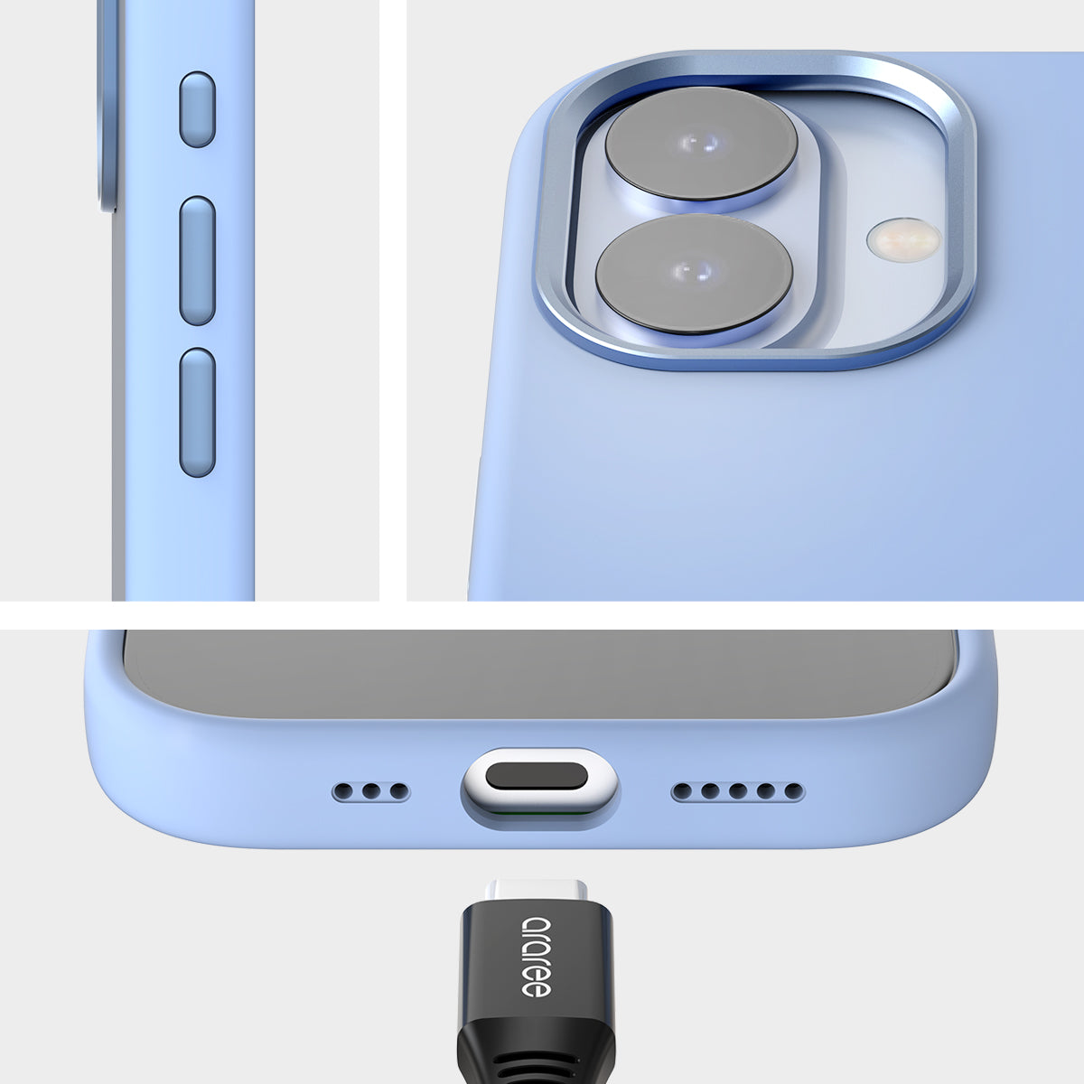 Araree Typo Skin M เคสเนื้อนุ่ม สำหรับ iPhone 17/ 17 Air/ 17 Pro/ 17 Pro Max สไตล์มินิมอล