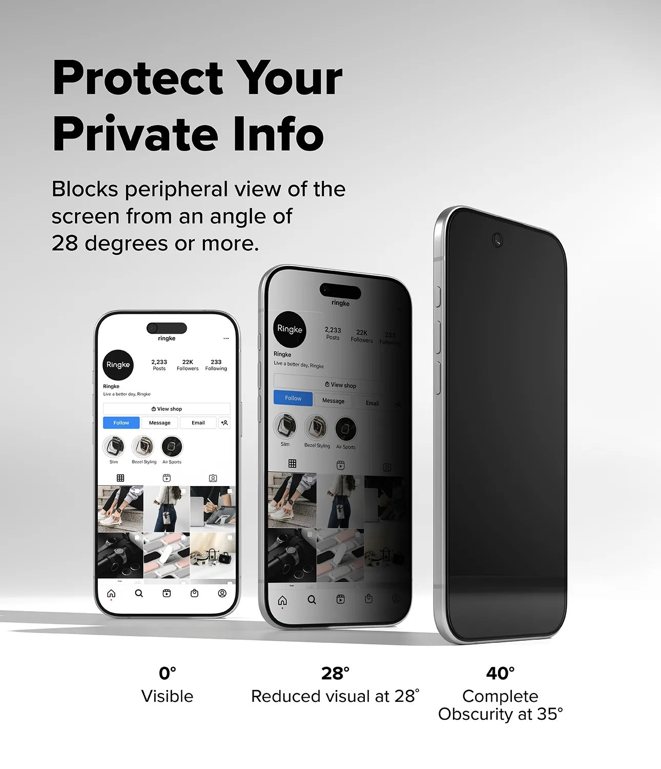 Ringke Easy Slide Privacy Temper Glass ฟิล์มกระจกสำหรับ iPhone 17 / 17 Air / 17 Pro / 17 Pro Max ฟิล์ม 2 แผ่นพร้อมอุปกรณ์ติดตั้ง