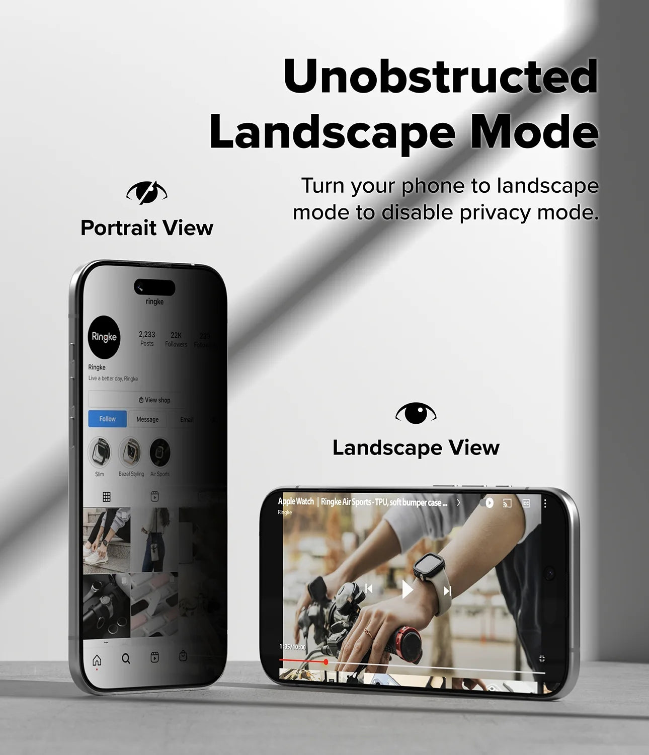 Ringke Easy Slide Privacy Temper Glass ฟิล์มกระจกสำหรับ iPhone 17 / 17 Air / 17 Pro / 17 Pro Max ฟิล์ม 2 แผ่นพร้อมอุปกรณ์ติดตั้ง