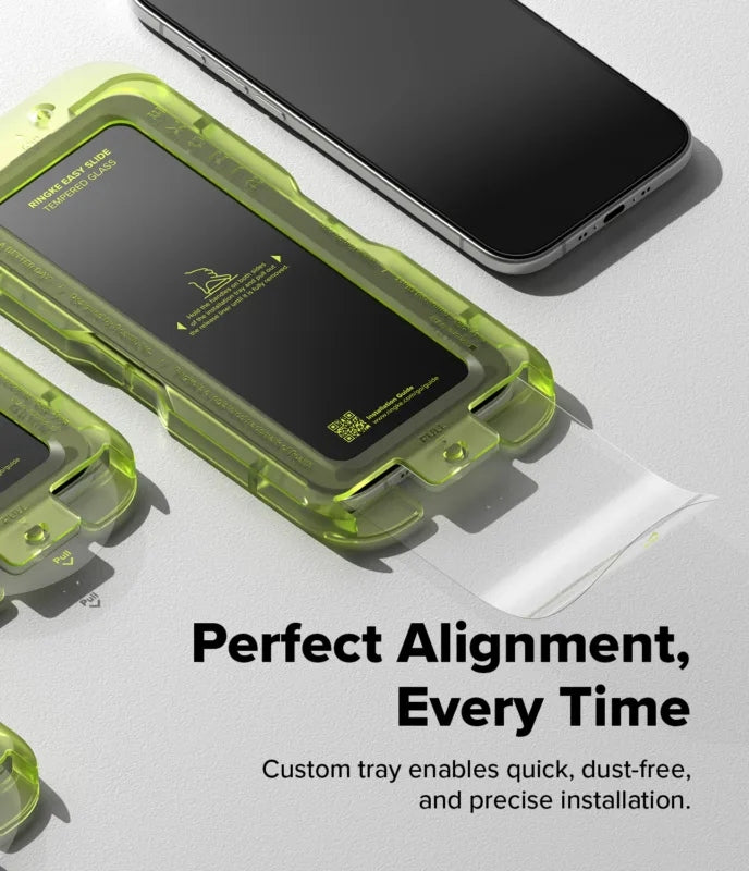 Ringke Easy Slide Temper Glass ฟิล์มกระจกสำหรับ iPhone 17 / 17 Air / 17 Pro / 17 Pro Max ฟิล์ม 2 แผ่นพร้อมอุปกรณ์ติดตั้ง
