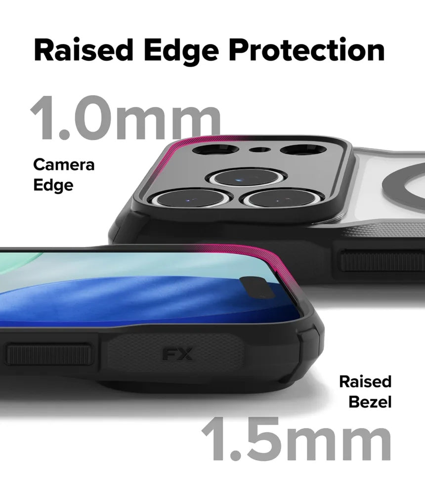 Ringke Fusion X (Magnetic)  เคสกันกระแทกสำหรับ iPhone 17 / 17 Pro / 17 Pro Max ฝาหลังใส Crystal Clear