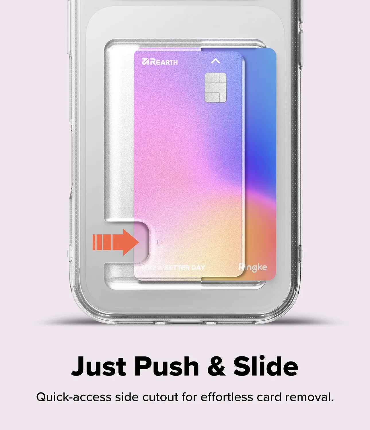 Ringke Fusion Card  เคสกันกระแทกสำหรับ iPhone 17 Pro / 17 Pro Max ด้านหลังมีช่องสำหรับใส่บัตร