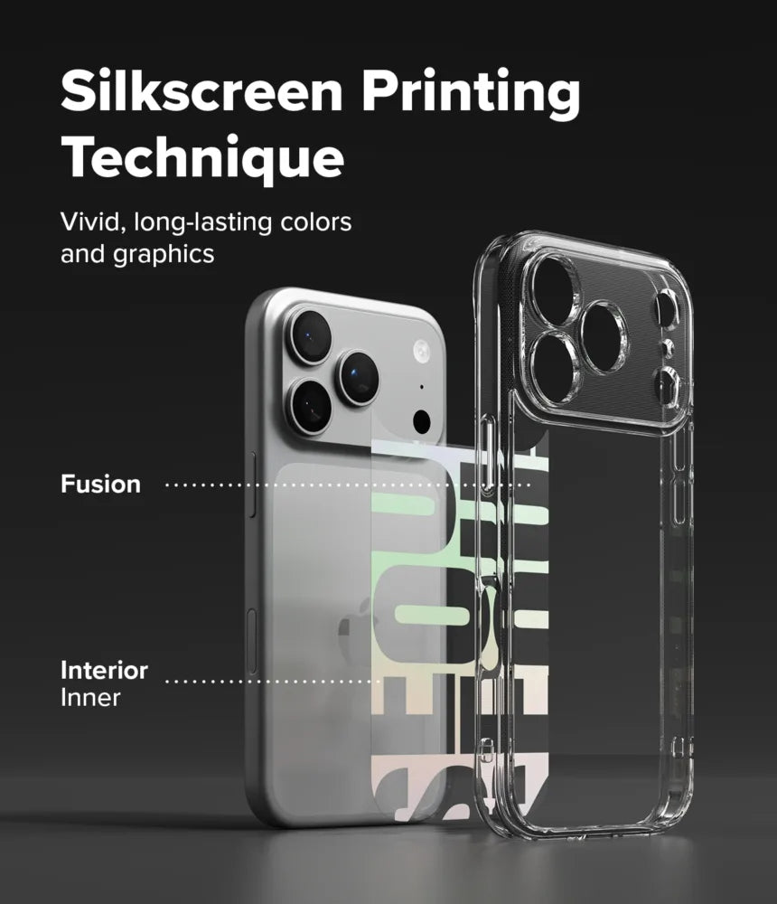 Ringke Fusion Design เคสกันกระแทกสำหรับ iPhone 17 / 17 Pro / 17 Pro Max เคสไฮบริดสีใสสไตล์มินิมอล