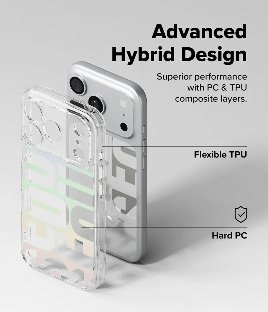 Ringke Fusion Design เคสกันกระแทกสำหรับ iPhone 17 / 17 Pro / 17 Pro Max เคสไฮบริดสีใสสไตล์มินิมอล