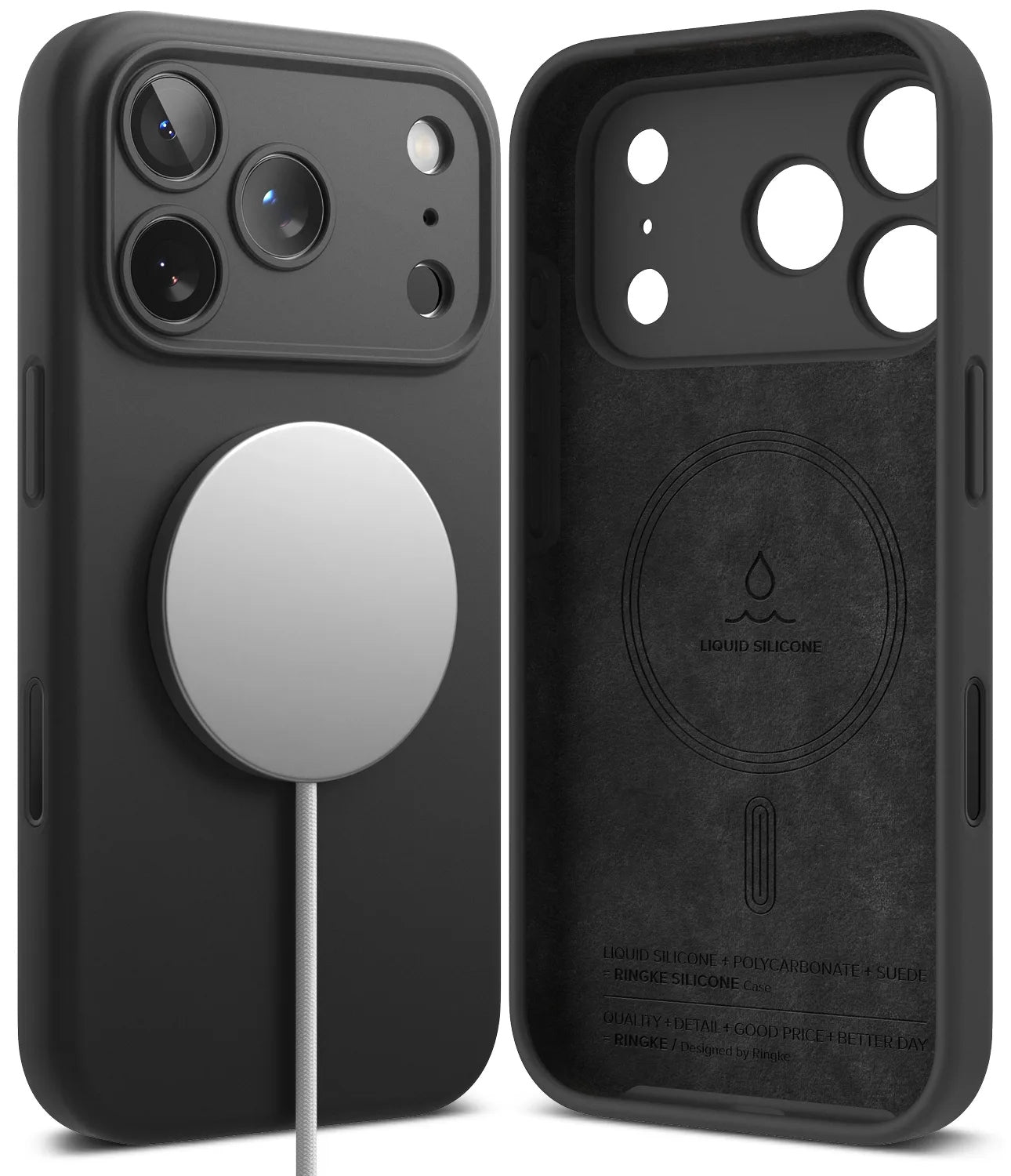 Ringke Silicone (Magnetic) เคสกันกระแทกสำหรับ iPhone 17 Pro / 17 Pro Max