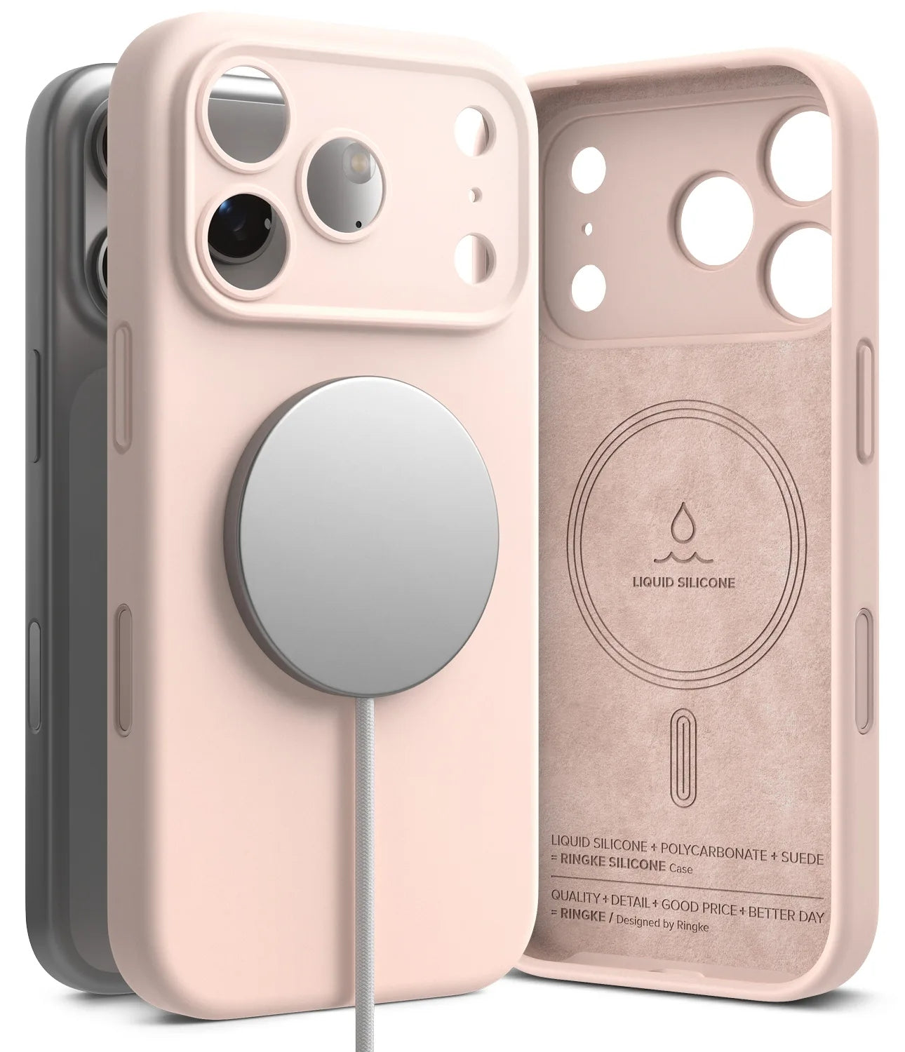 Ringke Silicone (Magnetic) เคสกันกระแทกสำหรับ iPhone 17 Pro / 17 Pro Max