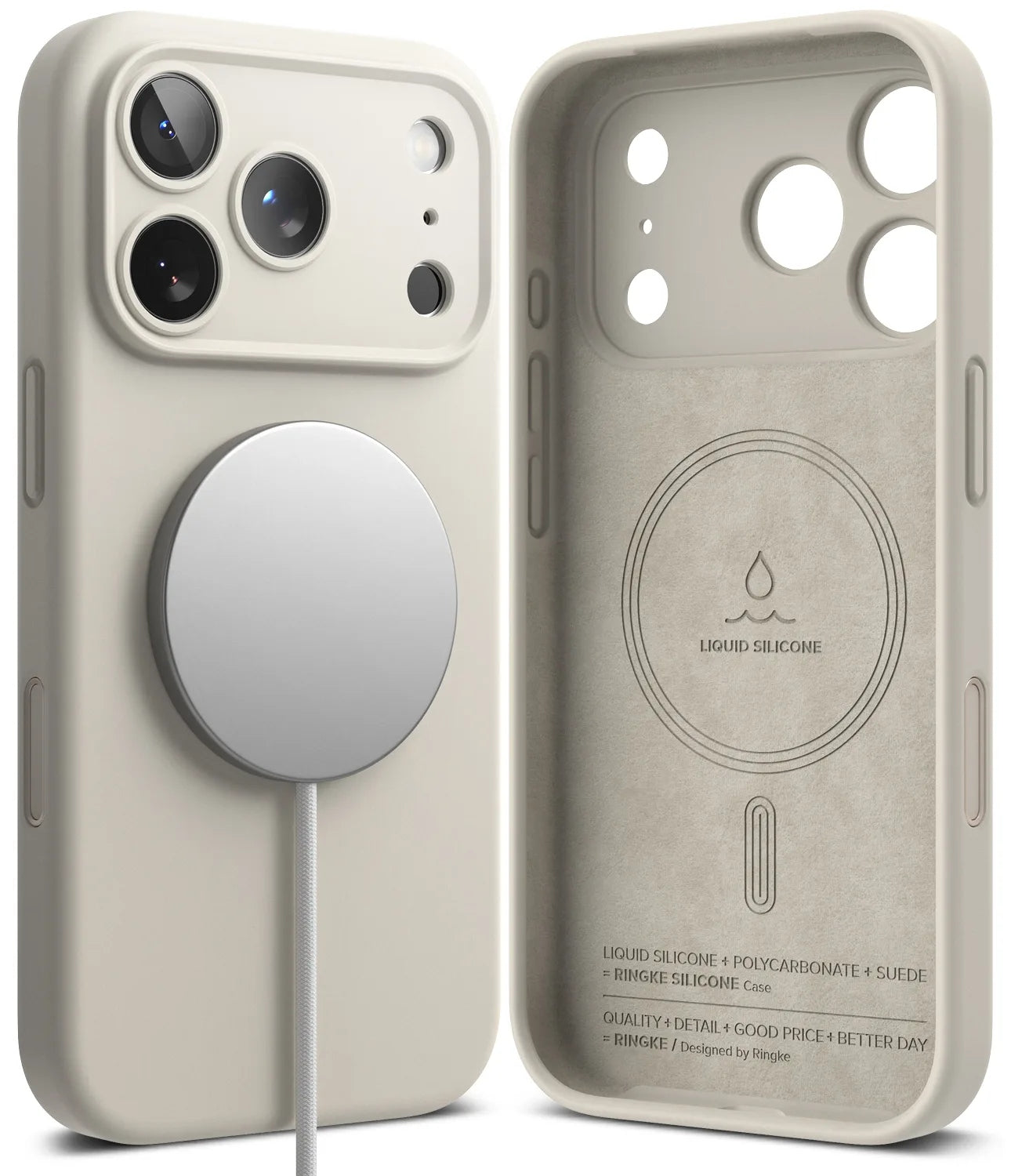 Ringke Silicone (Magnetic) เคสกันกระแทกสำหรับ iPhone 17 Pro / 17 Pro Max