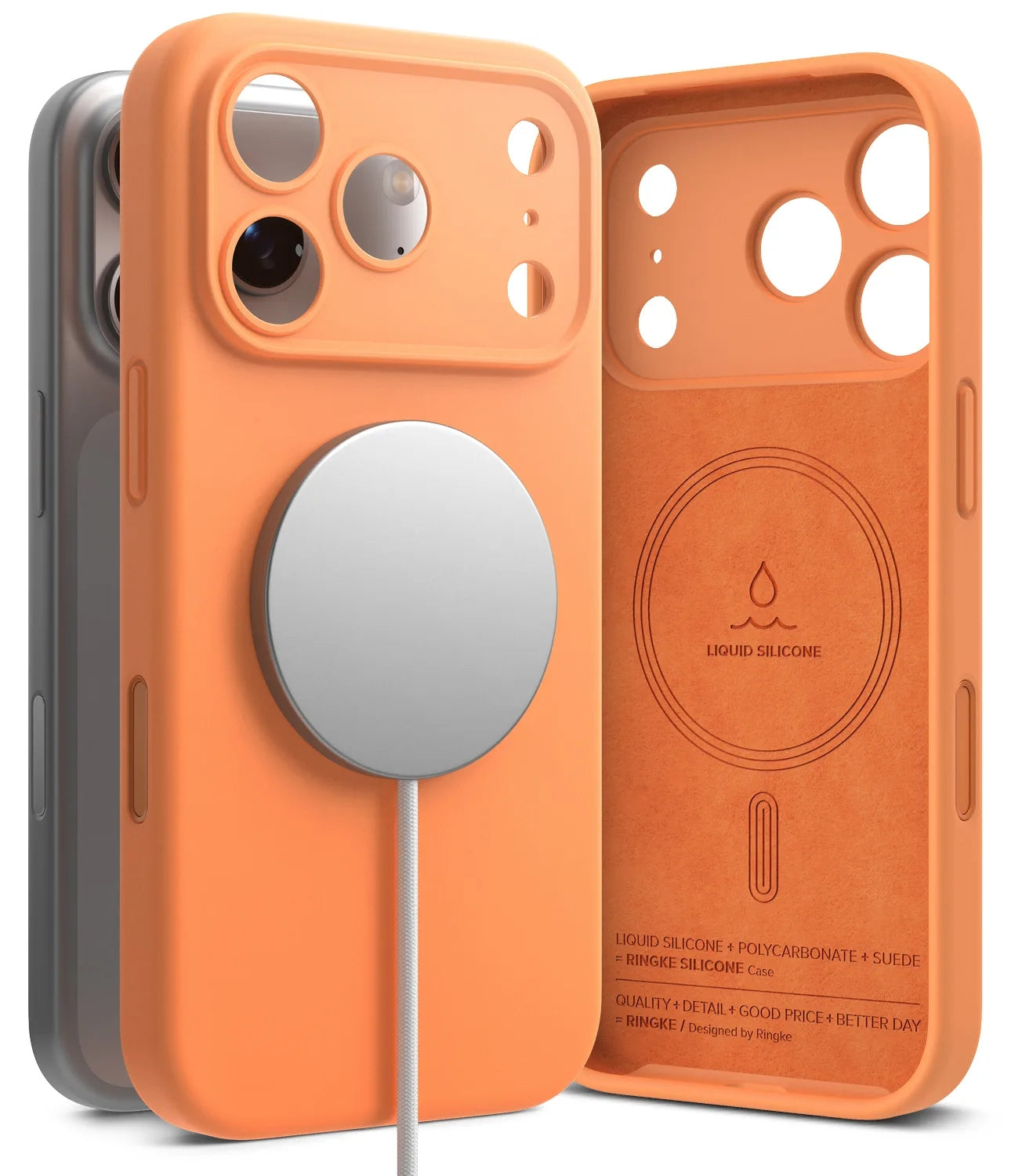 Ringke Silicone (Magnetic) เคสกันกระแทกสำหรับ iPhone 17 Pro / 17 Pro Max