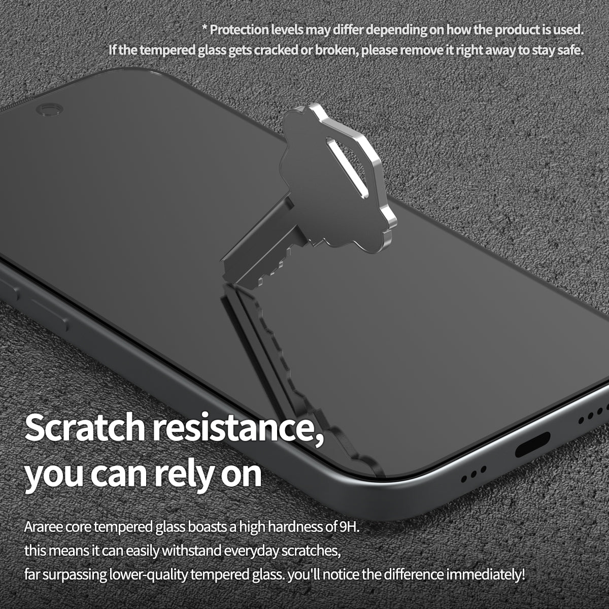 Araree Core Privacy ฟิล์มกระจกกันรอย สำหรับ iPhone 17/ 17 Air/ 17 Pro/ 17 Pro Max ป้องกันการมองเห็นด้านข้าง