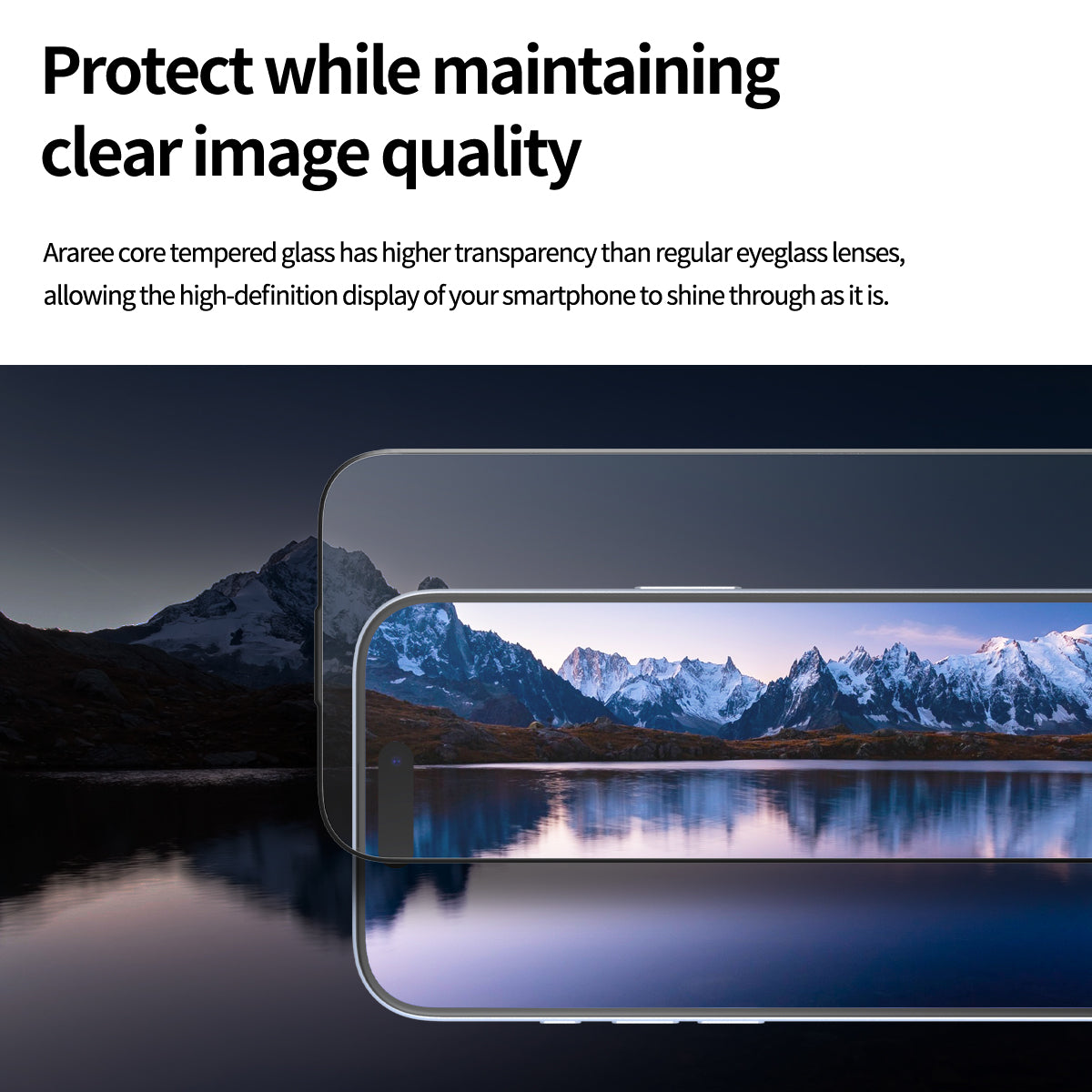Araree Core Glass กระจกกันรอยหน้าจอ สำหรับ iPhone 17/ 17 Air/ 17 Pro/ 17 Pro Max ดีไซน์ไร้ขอบ