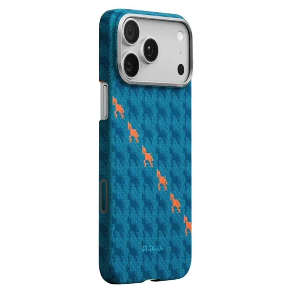 Pitaka Happiness Rides Edge Case (PitaTap™) เคสรุ่นพิเศษ สำหรับ iPhone 17 Pro / 17 Pro Max - สี Indigo