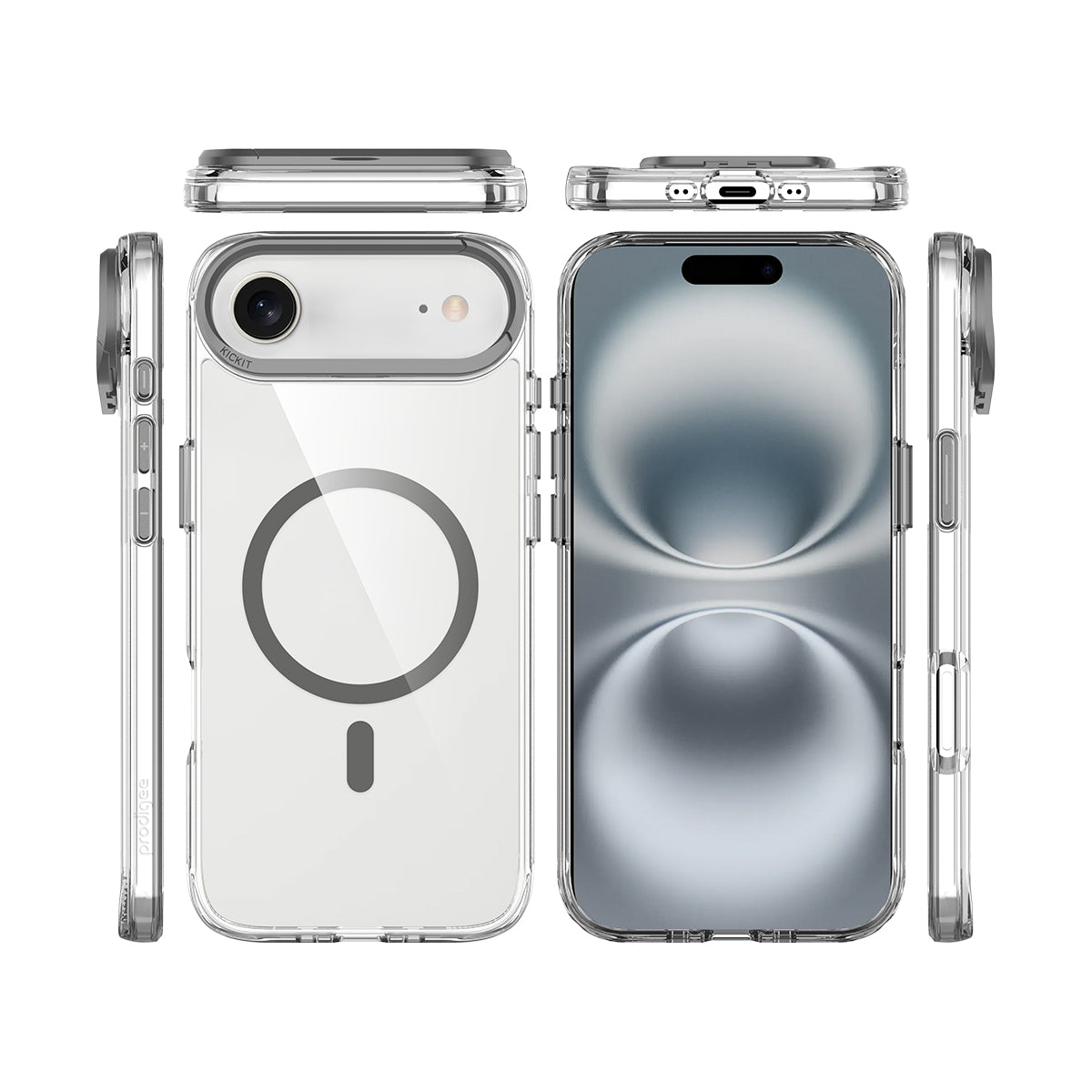 Prodigee Kickit เคสกันกระแทก สำหรับ iPhone 17/ 17 Air/ 17 Pro/ 17 Pro Max ขอบ TPU  มีขาตั้งในตัว