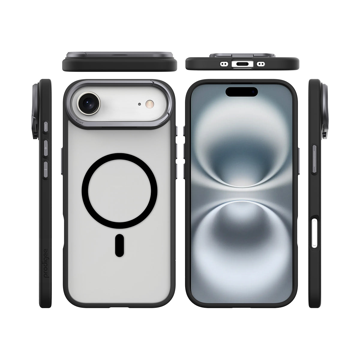 Prodigee Kickit เคสกันกระแทก สำหรับ iPhone 17/ 17 Air/ 17 Pro/ 17 Pro Max ขอบ TPU  มีขาตั้งในตัว