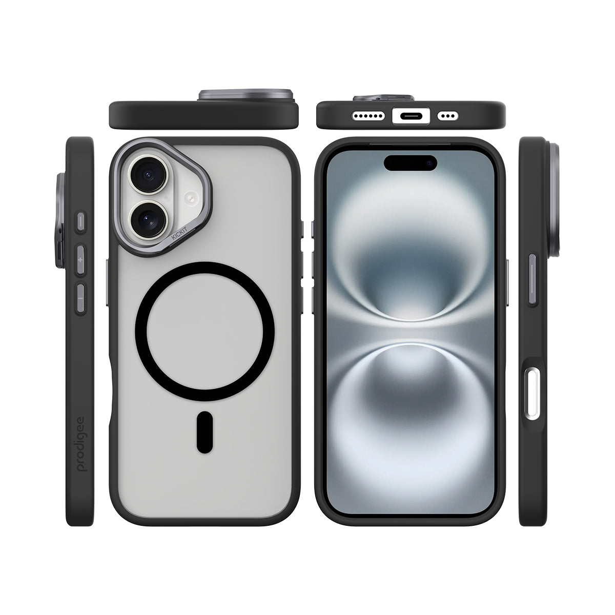 Prodigee Kickit เคสกันกระแทก สำหรับ iPhone 17/ 17 Air/ 17 Pro/ 17 Pro Max ขอบ TPU  มีขาตั้งในตัว