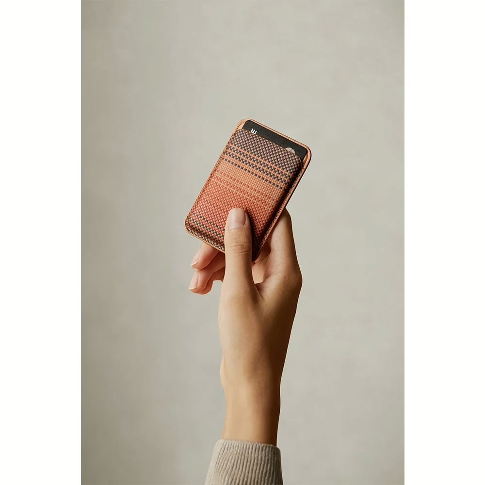Pitaka Magnetic Woven Wallet – ที่เก็บบัตรติดหลังมือถือ