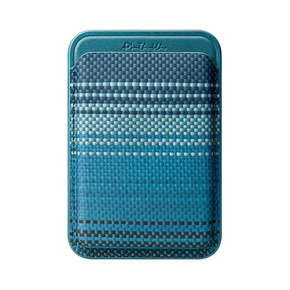 Pitaka Magnetic Woven Wallet – ที่เก็บบัตรติดหลังมือถือ