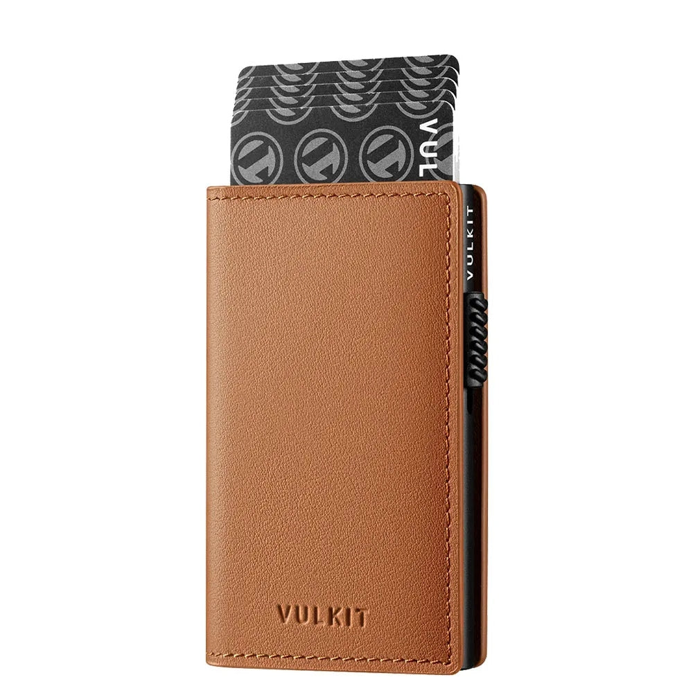 Vulkit VC305P Slim Card Holder กระเป๋าเก็บบัตร Nappa Leather ดีไซน์แบบ Pop-Up Card Holder