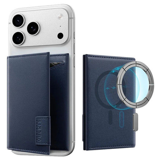 Vulkit VPA111 Magnetic Card Holder Wallet ที่เก็บบัตรติดหลังมือถือ กระเป๋าใส่บัตรแบบ Magnetic