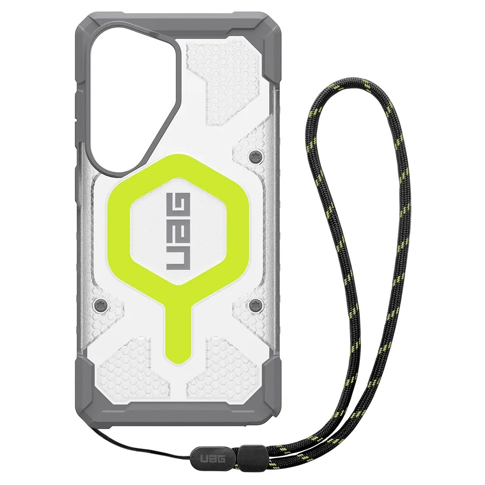 UAG Pathfinder Clear (Magnetic) Bundle เคสกันกระแทก สำหรับ Galaxy S26 Ultra สี Active Neon Lanyard