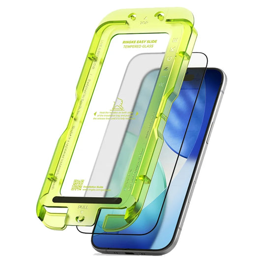 Ringke Easy Slide Temper Glass ฟิล์มกระจกสำหรับ iPhone 17 / 17 Air / 17 Pro / 17 Pro Max ฟิล์ม 2 แผ่นพร้อมอุปกรณ์ติดตั้ง