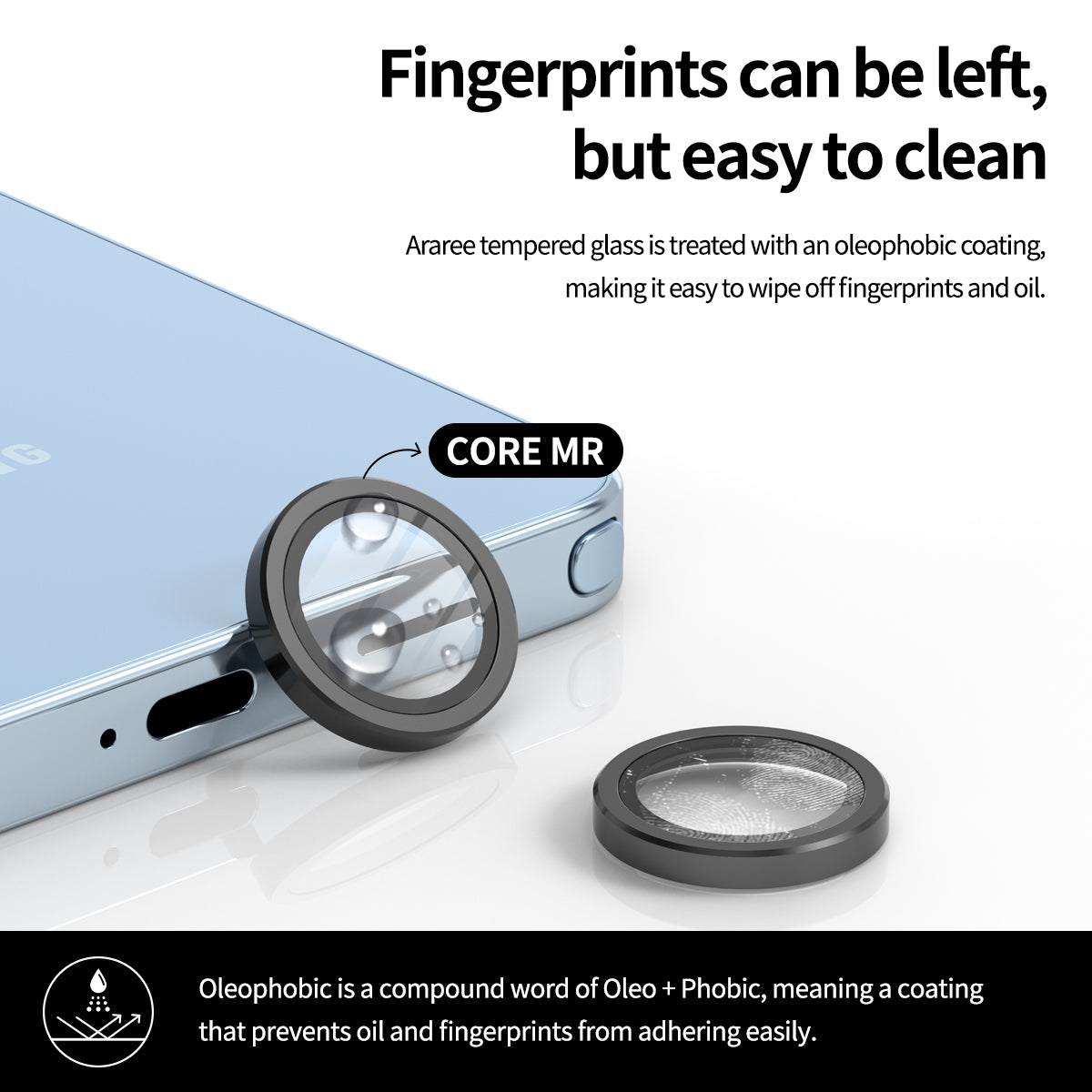 ARAREE CORE Camera MR กระจกกันรอยเลนส์กล้องแบบแยกเลนส์ สำหรับ Galaxy S26 Ultra / S26+ (Plus) / S26