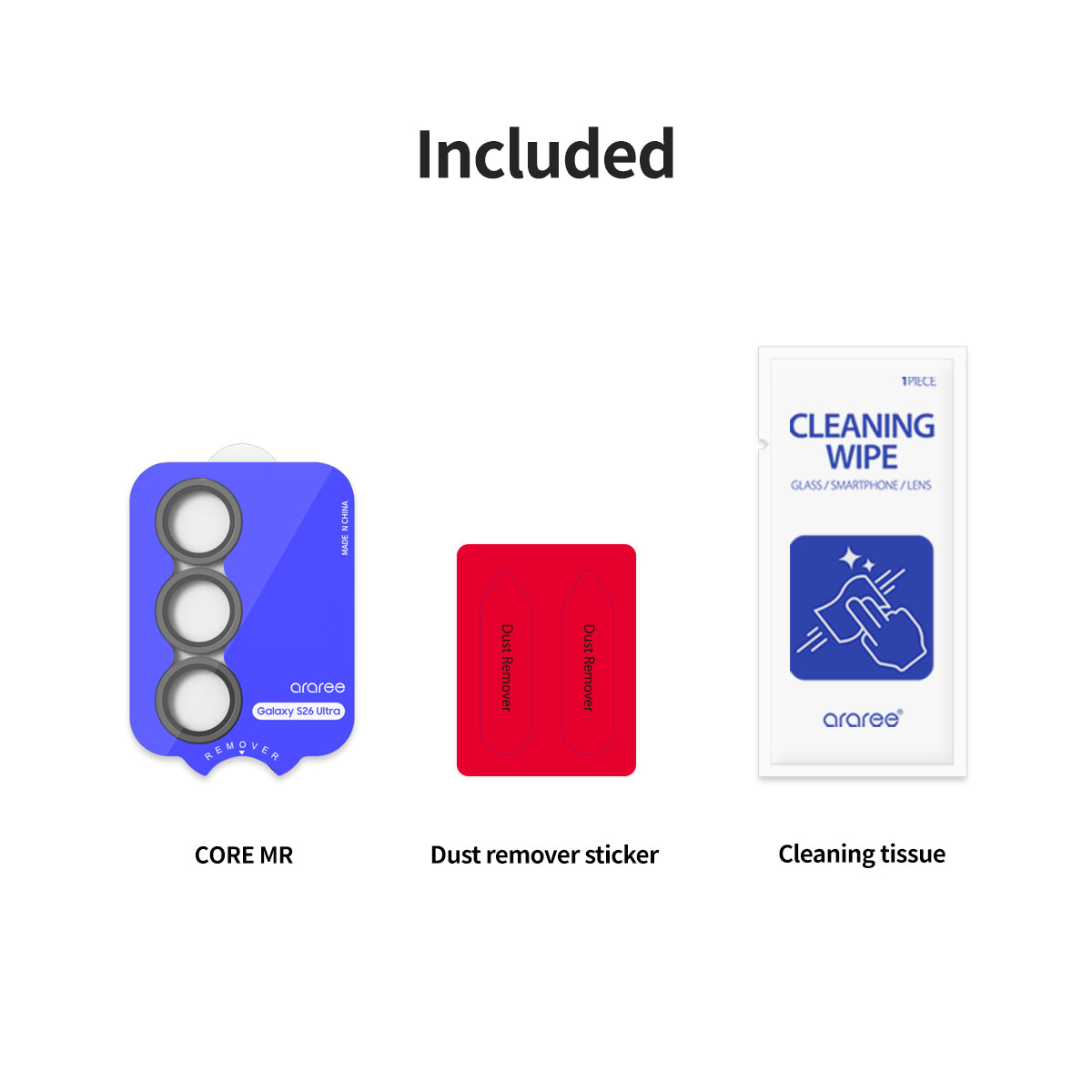 ARAREE CORE Camera MR กระจกกันรอยเลนส์กล้องแบบแยกเลนส์ สำหรับ Galaxy S26 Ultra / S26+ (Plus) / S26